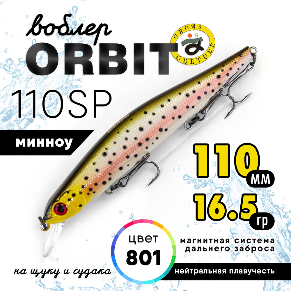 Воблер Grows Culture Orbit 110SP (110мм, 16.5гр)