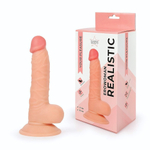 Телесный фаллоимитатор Erowoman - 19,5 см. (Цвет: телесный)
