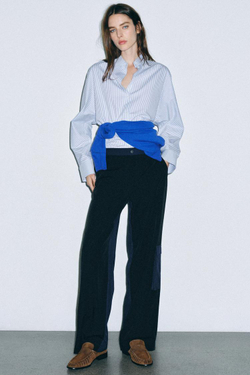 ZARA ЗАМШЕВЫЕ ЛОФЕРЫ, КОРИЧНЕВЫЙ