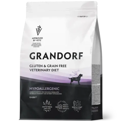 Grandorf HYPOALLERGENIC, Gluten & Grain Free, Veterinary Diet (Rabbit)