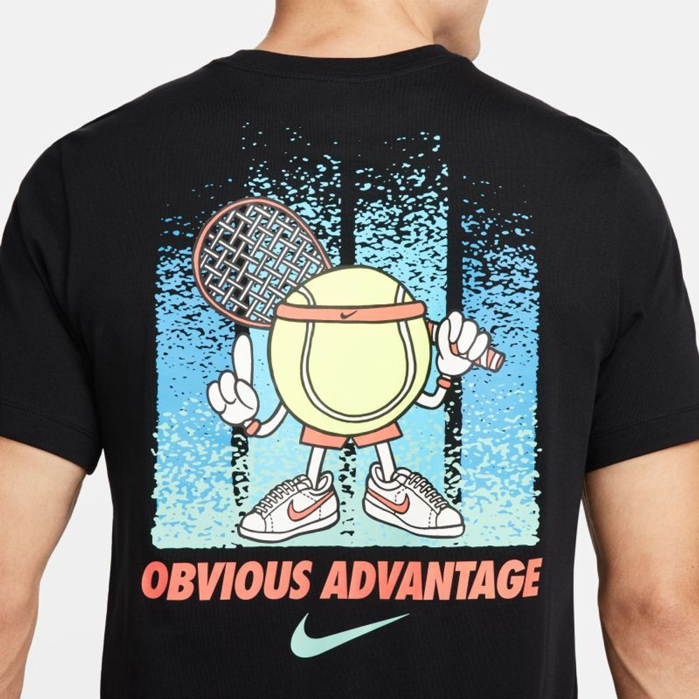 Мужская теннисная футболка Nike Court Open T-Shirt - black