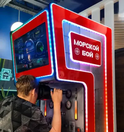 Игровой автомат VR Морской бой «Торпеда» с призовой витриной