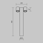 Ландшафтный светильник Outdoor O010FL-02B