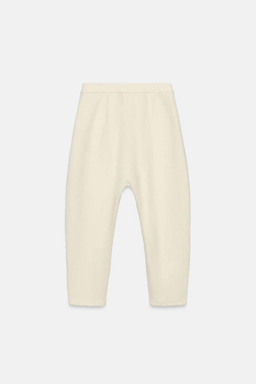 ZARA БРЮКИ С НИЗКОЙ ПОСАДКОЙ, ЭКРЮ