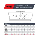 FUBAG Нож для аккумуляторных газонокосилок 51 см — фото 3