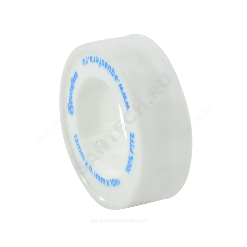 Лента ФУМ PTFE 6020 12ммх0,1ммх10м катушка среда: вода Aquasfera 6020-02