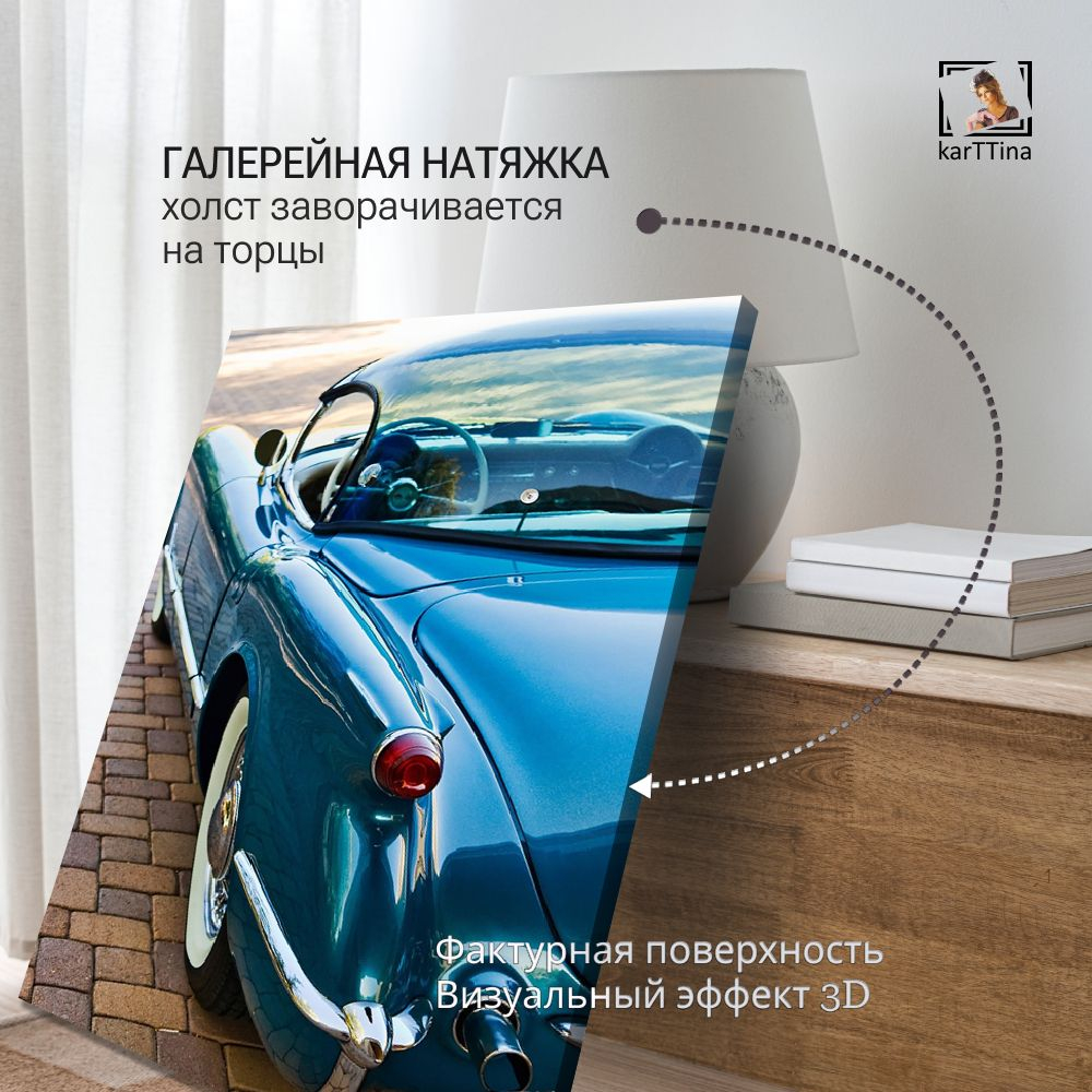 Картина интерьерная karTTina "Porsche 356", 50х70см 1шт.