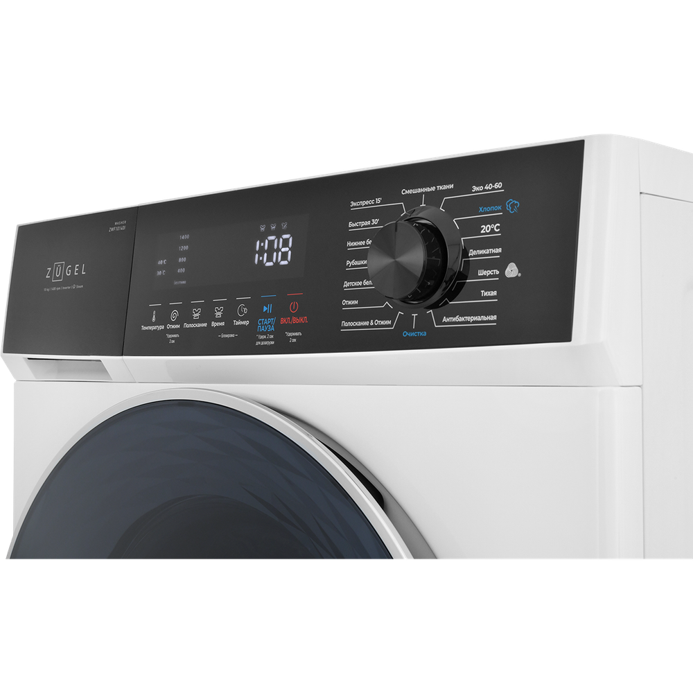 Стиральная машина ZUGEL ZWF10140I Inverter Steam