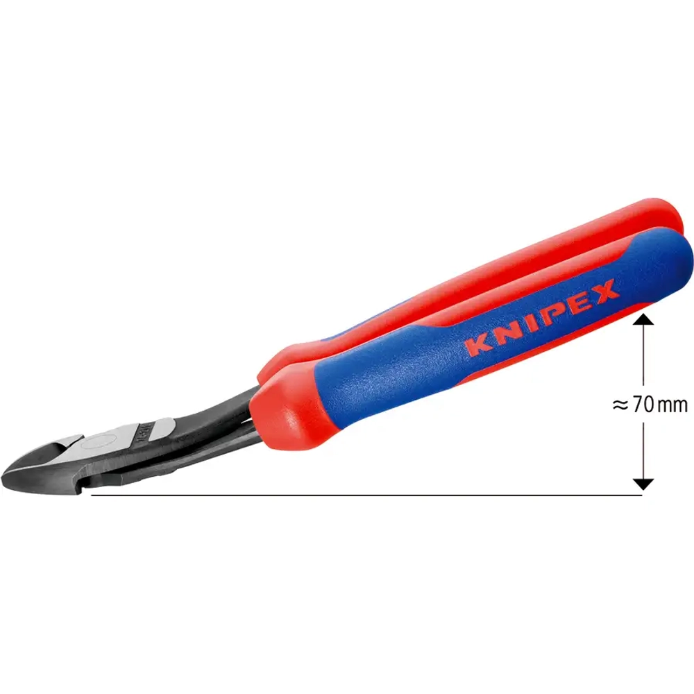 Кусачки боковые особой мощности черненые 200 мм Knipex 74 22 200