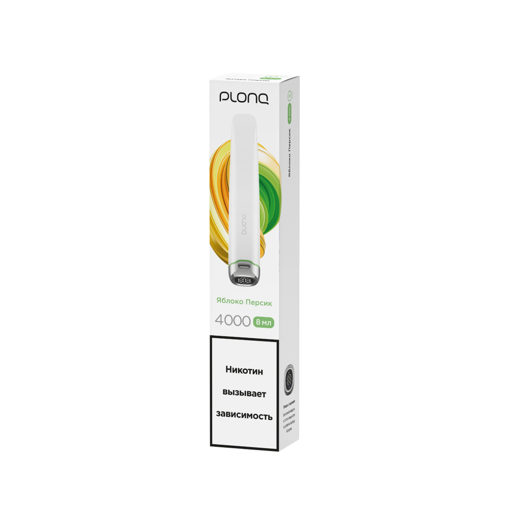 Plonq Plus Pro - Apple Peach (Яблоко-Персик) 4000 затяжек