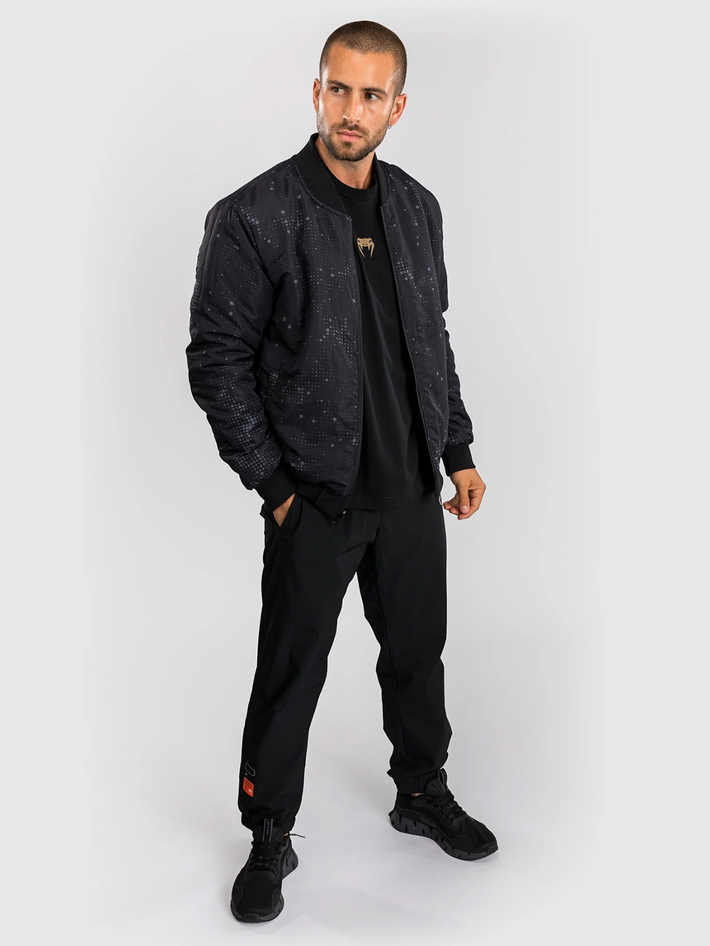 Шорты компрессионные Venum Midnight Fury Black/Grey/Silver