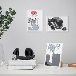 IKEA YLLEVAD  (ИКЕА ЙЛЛЕВАД)  -  Рамка - белая 13x18 см