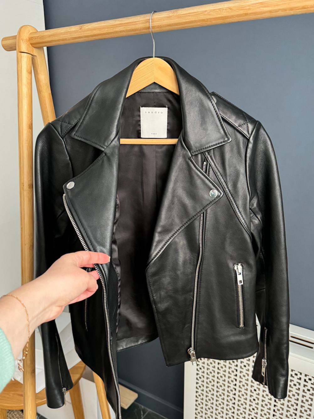 Кожаная куртка Sandro, Xs