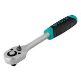 Ключ-трещотка 3/8", CrV, 72 зуба, с быстрым сбросом, матовый хром Stels — фото 1