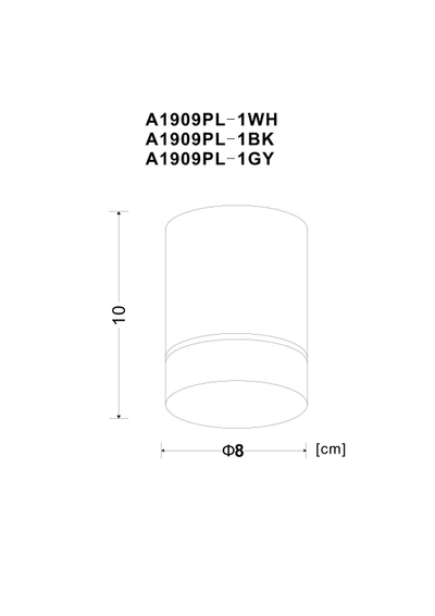 Точечный накладной светильник Arte Lamp ELLE A1909PL-1WH, LED