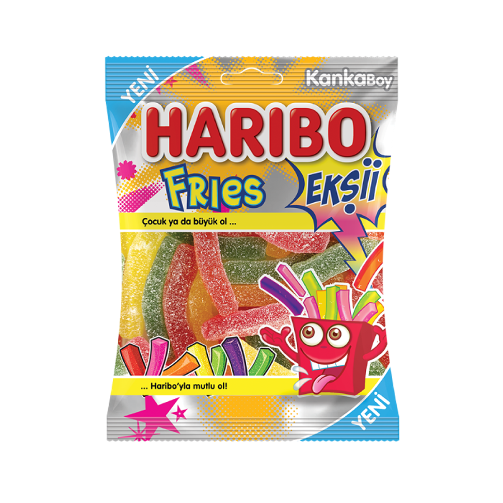 Жареный картофель с кислым сахаром, 70 г (5 штук) - HARIBO