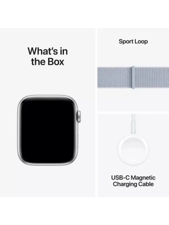 Умные часы Apple Watch SE 40 мм, Silver Aluminium, Blue Cloud Sport L