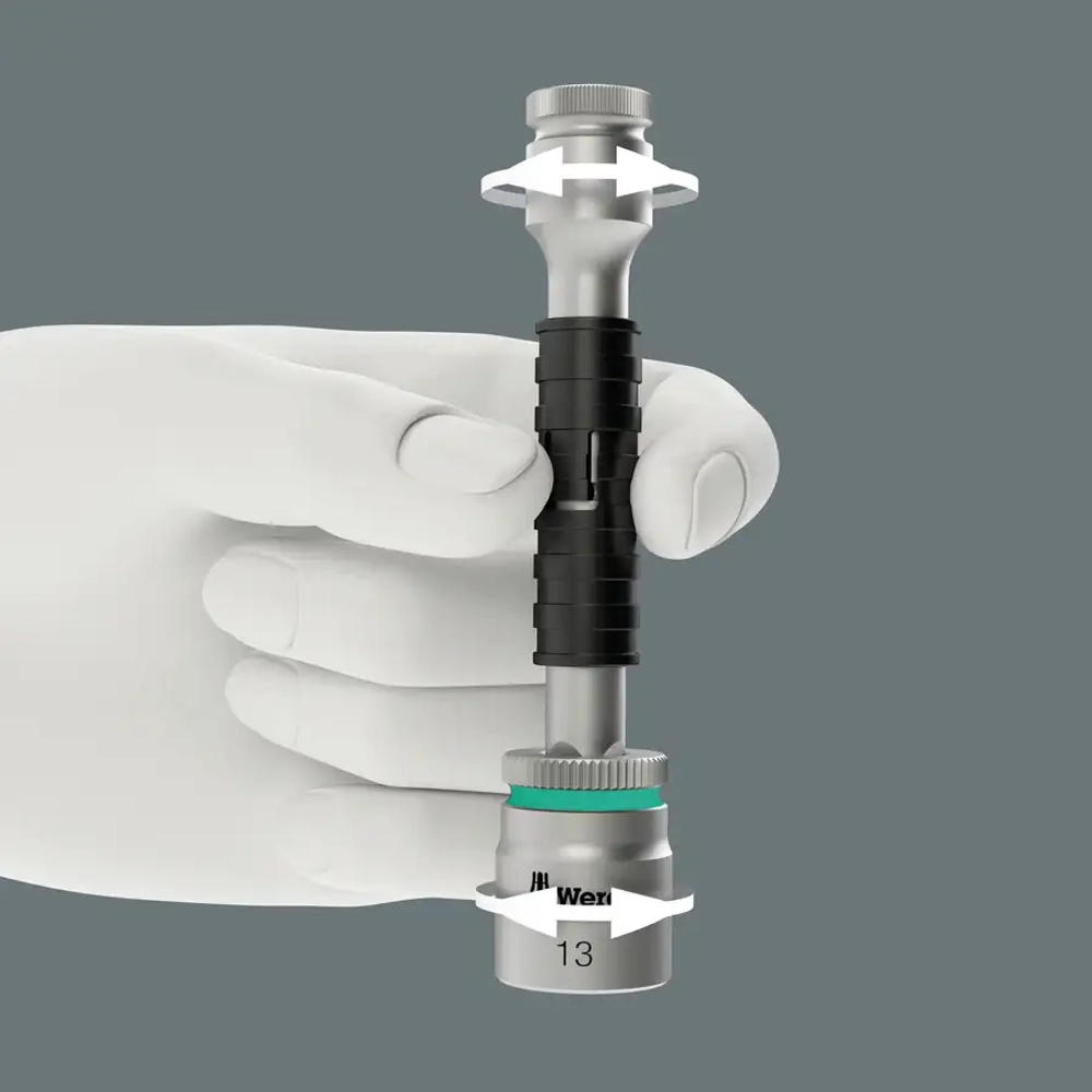 Набор с трещоткой Zyklop Speed, 1/2" WERA 05003647001