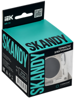SKANDY Термостат электронный с индикацией SK-T01Sh шампань IEK