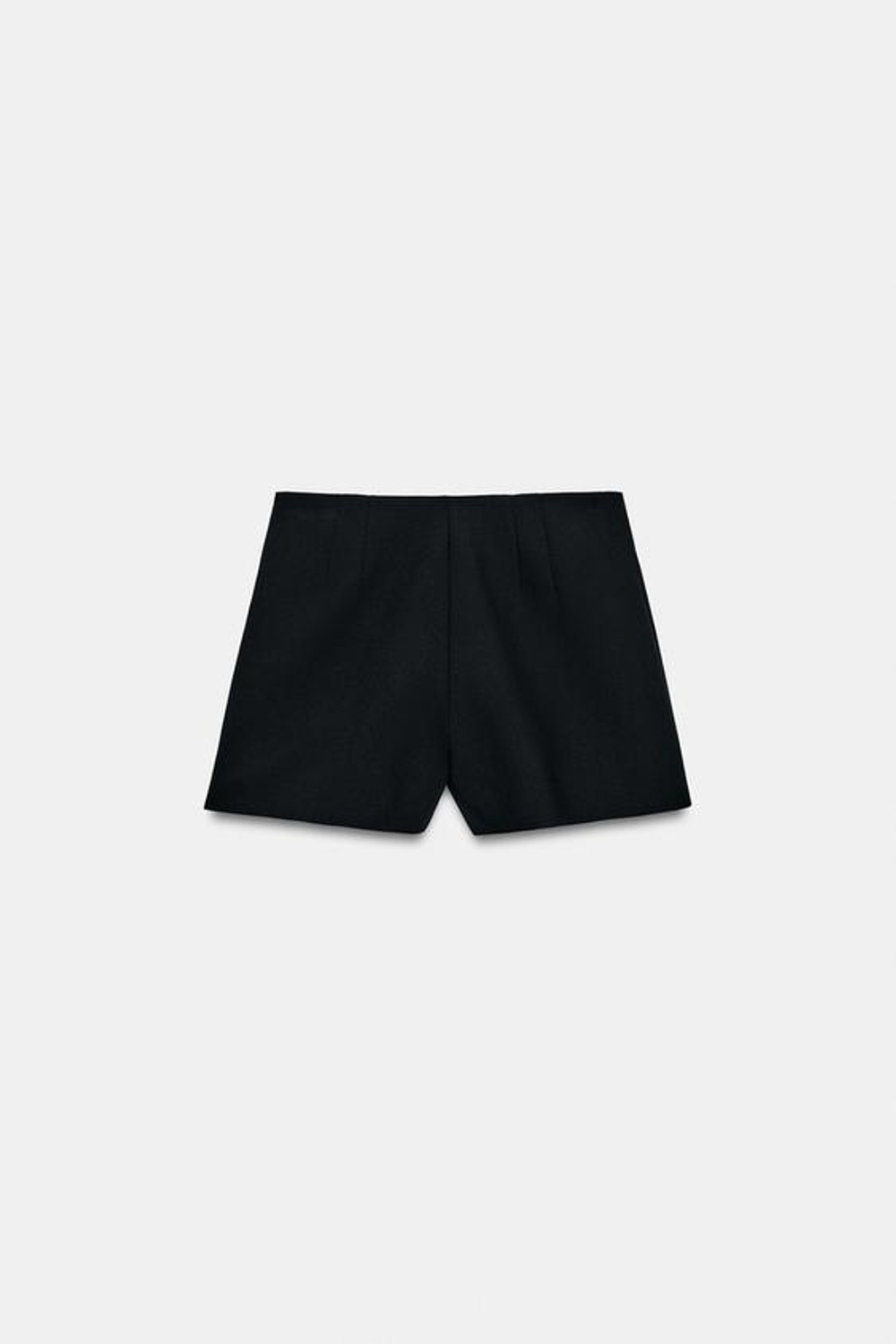 ZARA ШОРТЫ С ВЫСОКОЙ ПОСАДКОЙ, ЧЕРНЫЙ