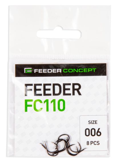 Крючки FC FEEDER FC110 №6, 8 шт.