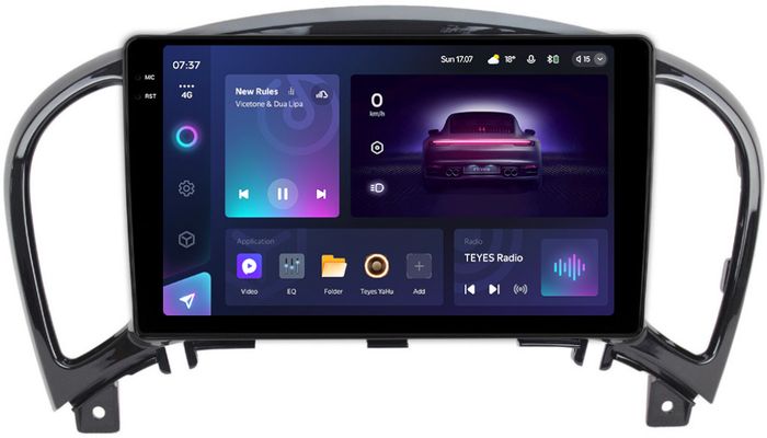 Магнитола для Nissan Juke 1 2014-2019 (поддержка 360) - Teyes CC3-2K монитор 9.5" 2K QLED на Android 10, Быстрая, CarPlay, 4G SIM-слот