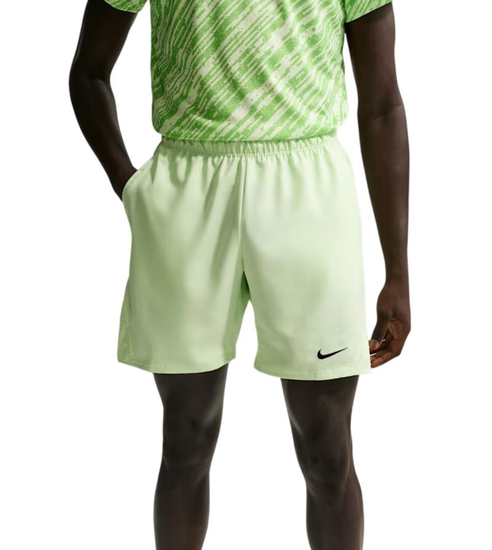 Мужские теннисные шорты Nike Court Dri-Fit Victory 7" - light liquid lime/black