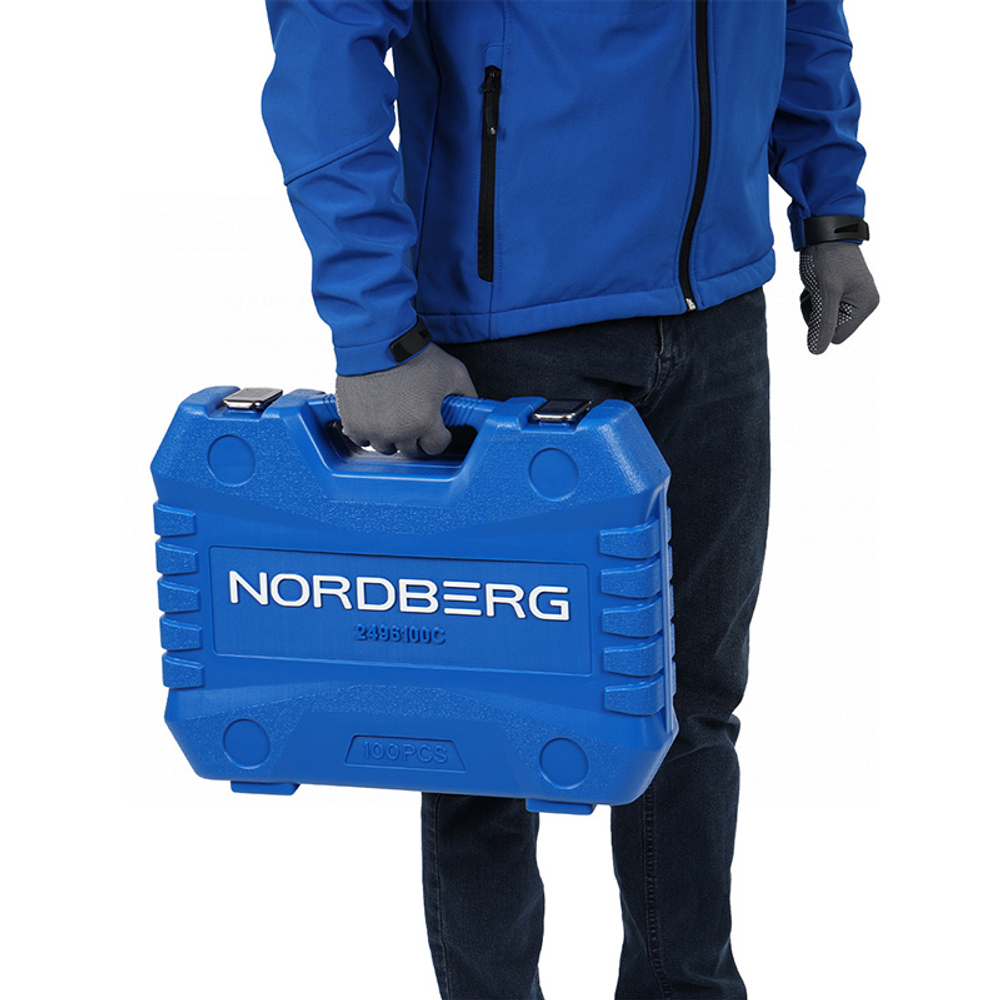 NORDBERG (2496100C) Набор инструментов, 100 предметов