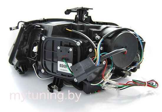 Передние фары tru drl black hid xenon для Audi A4 B8