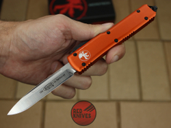 Нож Microtech Ultratech S/E - оранжевая рукоять, стандартный клинок сатин + запчасти RK-367