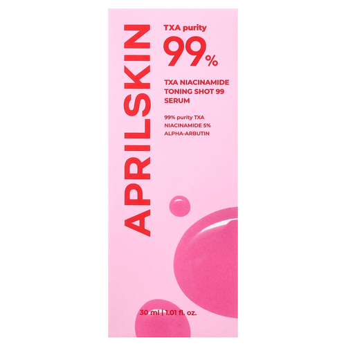 April Skin, сыворотка с тонизирующим эффектом и никотинамидом с ТКА, 99%, 30 мл (1,01 жидк. унции)