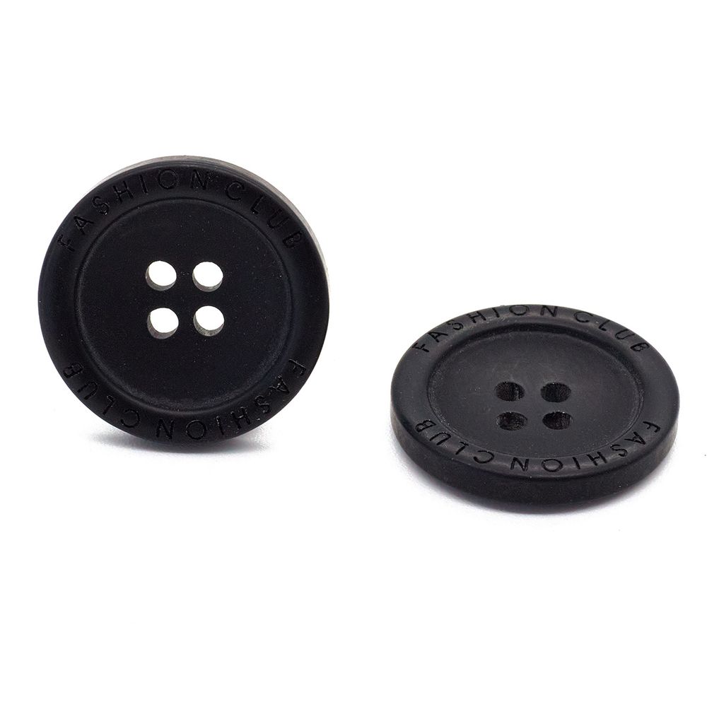 Пуговицы 4 прокола 36L=23 мм, (blk-200 (черный)), 72 шт, S090105