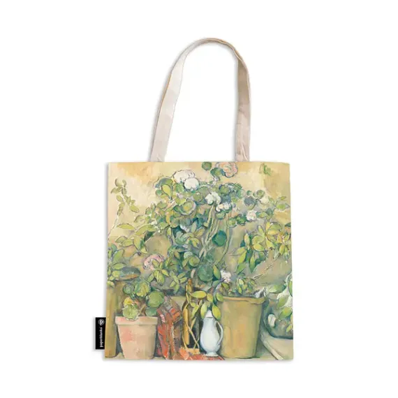 Çanta \ Сумка \ Bag  Cezanne’s Terracotta Pots and Flowers / Cezanne’s Terracotta Pots and Flowers / Canvas Bag /