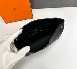 Нагрудная сумка слинг Hermes Evelyne Belt чёрная