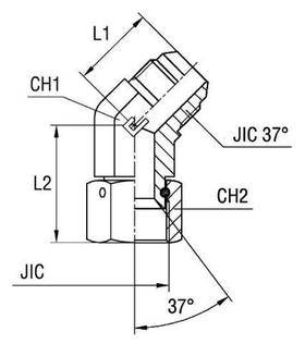 Соединение PN45 JIC 1.5/16