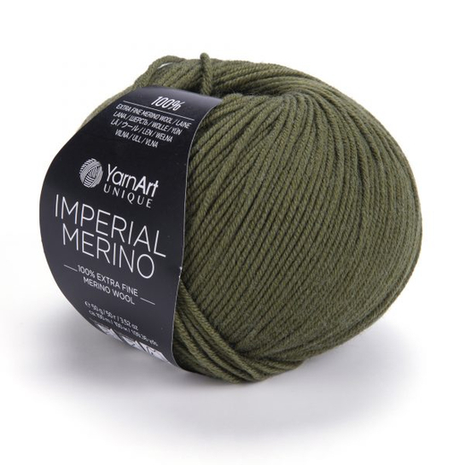 Пряжа YarnАrt "Imperial Merino", 100% шерсть, хаки