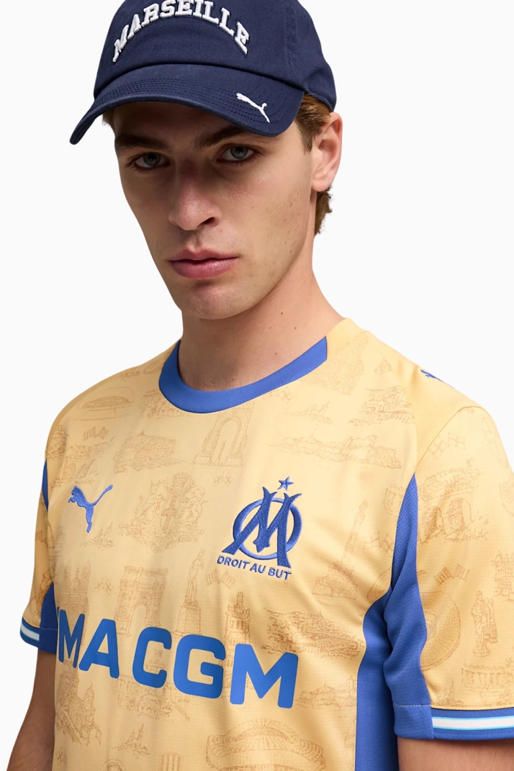 Футболка Puma Olympique de Marseille 25/26 Special Edition - бежевый
