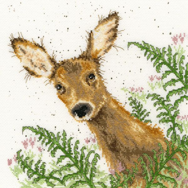 Набор для вышивания нитками Bothy Threads, Doe A Deer (Олененок), 26х26 см