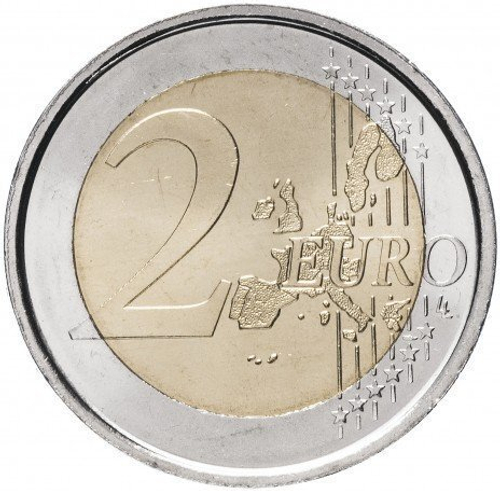 2 евро 2009 Италия. 10 лет Экономическому и валютному союзу. UNC