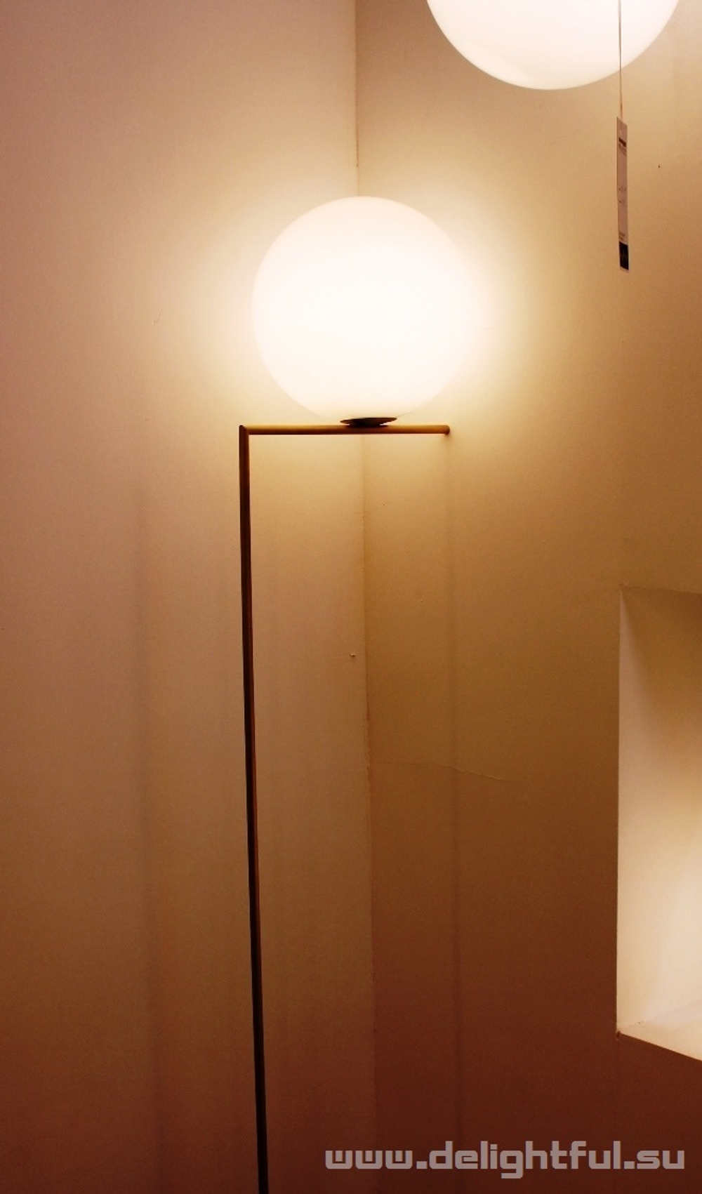 торшер IC  Flos Floor 2 Gold by Michael Anastassiades