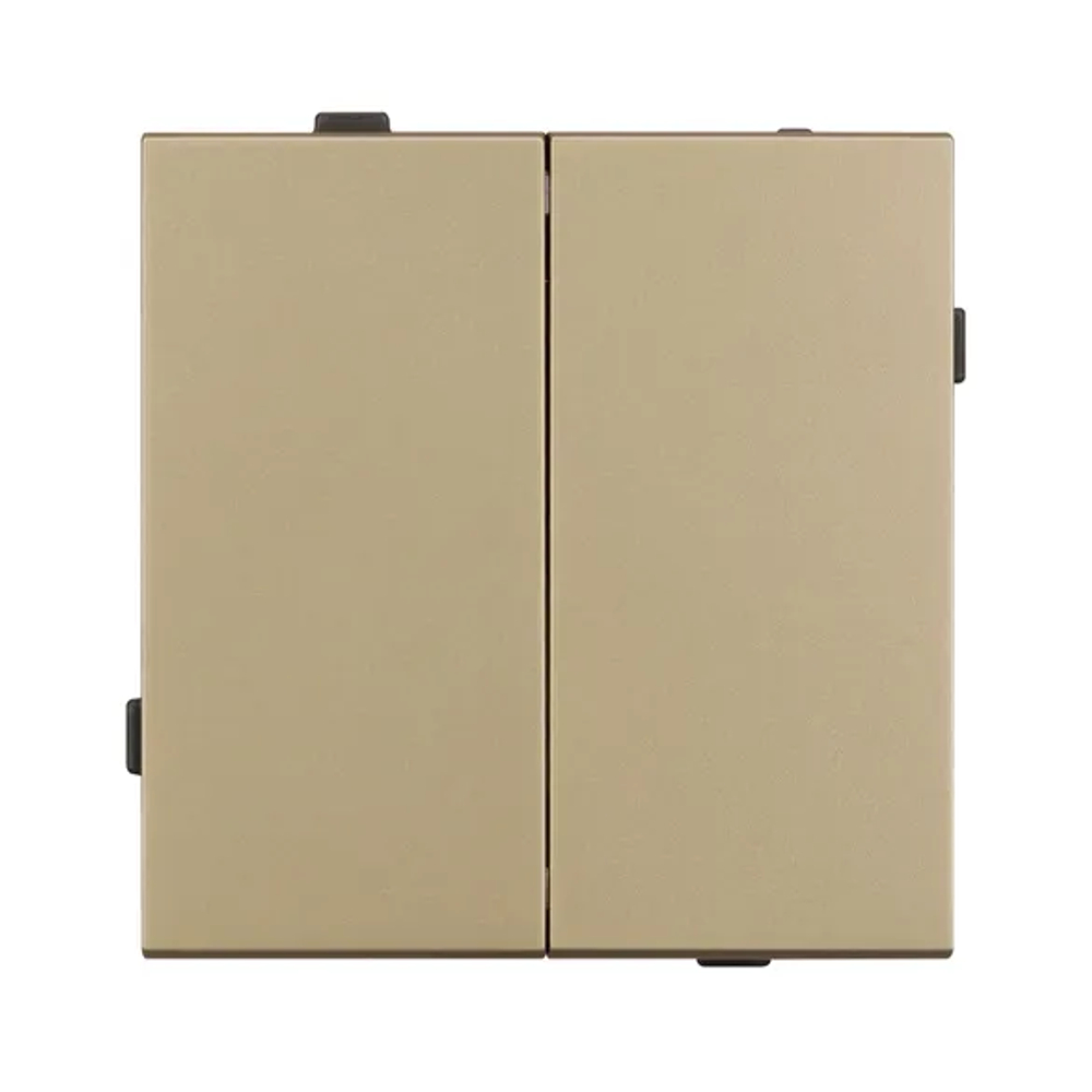 Механизм выключателя двухклавишный непроходной SWT-TENDO-MK02-SFPL-GD (230V, 10A) (Arlight, -) 054545