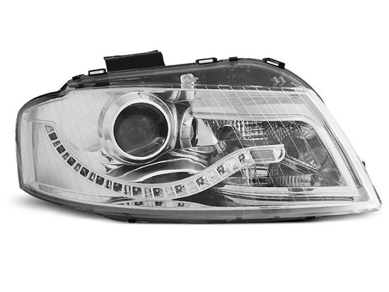 Передние фары Audi A3 8P daylight chrome