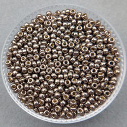 Бисер Miyuki Round, цвет #4222 (олово, со стойким покрытием)