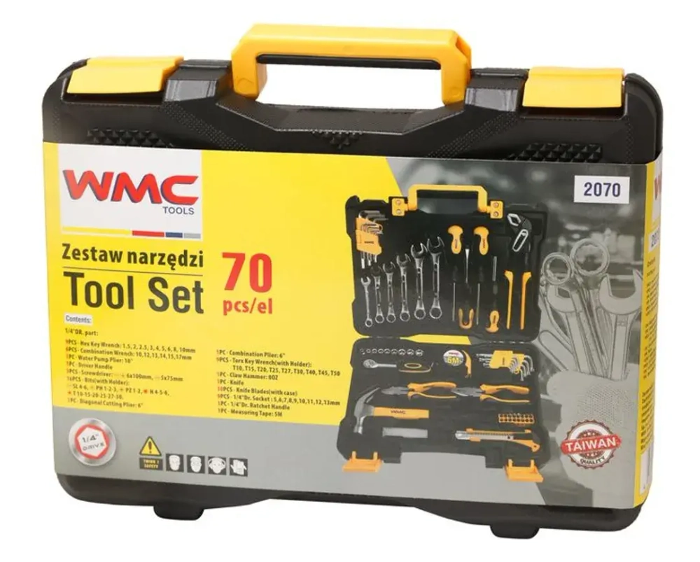 Набор инструментов, 70пр. 1/4'' WMC TOOLS WMC-2070