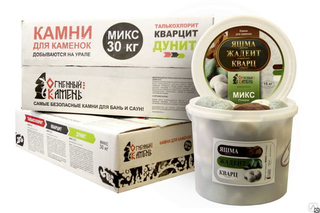 Камни для электрокаменок Микс ф40-80 мм, 30кг, коробка