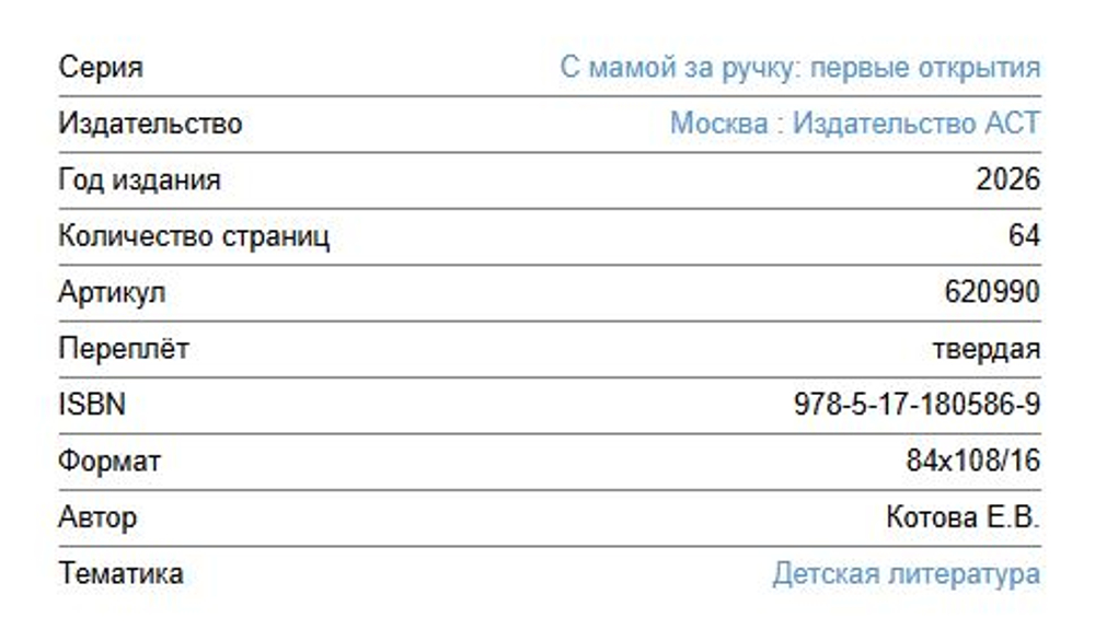 С мамой за ручку: первые открытия