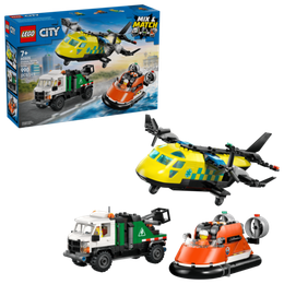 Конструктор LEGO City 60505 Airplane, Service Truck & Hovercraft Remix