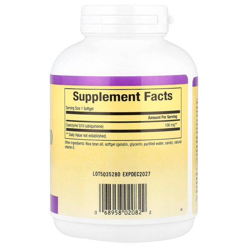 Natural Factors, Кофермент Q10, 100 мг, 240 мягких желатиновых капсул