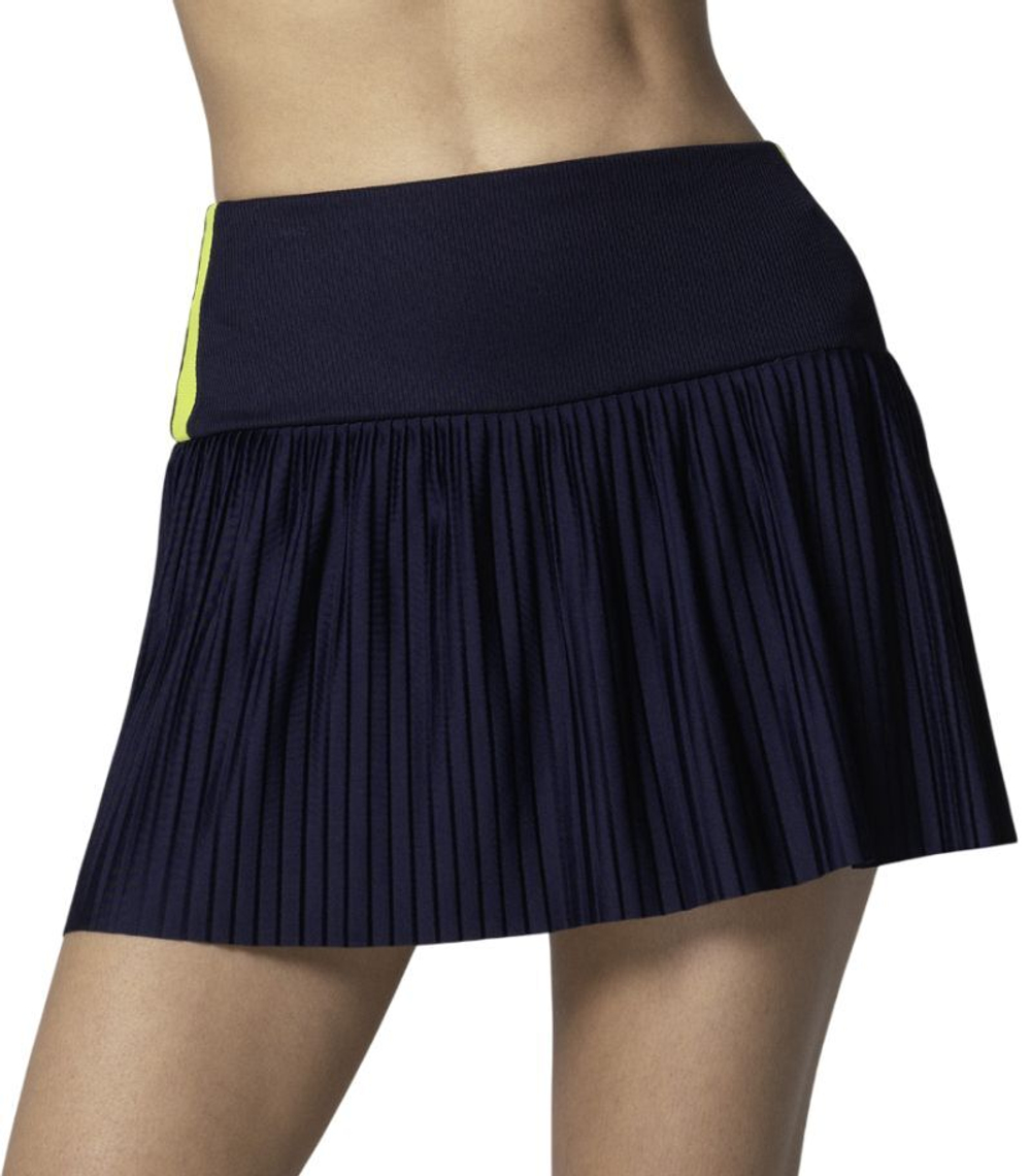 Теннисная юбка Lucky in Love Racer Rib Pleated - midnight
