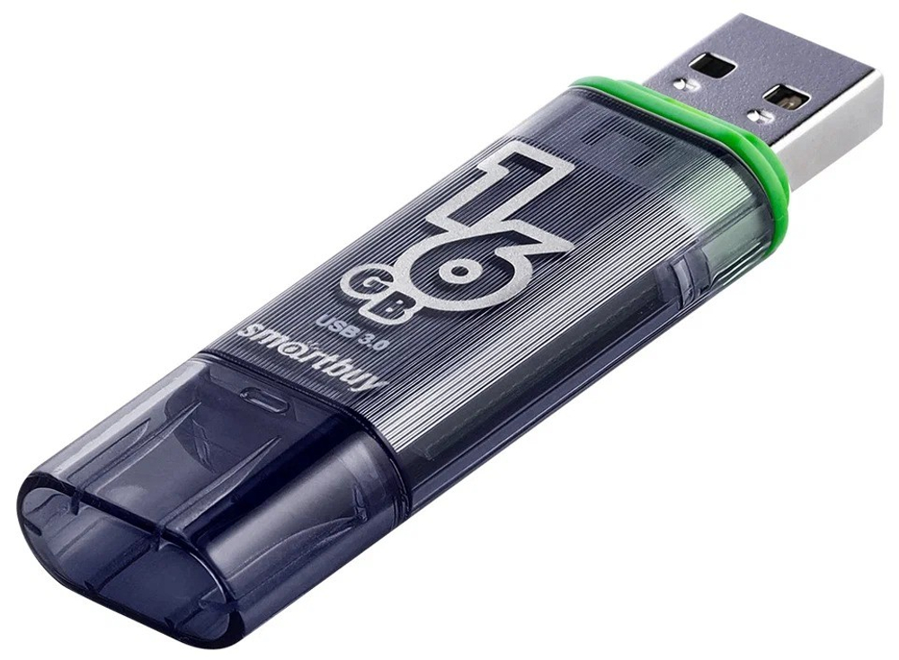 3.0 USB флеш накопитель Smartbuy 16GB Glossy Dark Grey (SB16GBGS-DG)